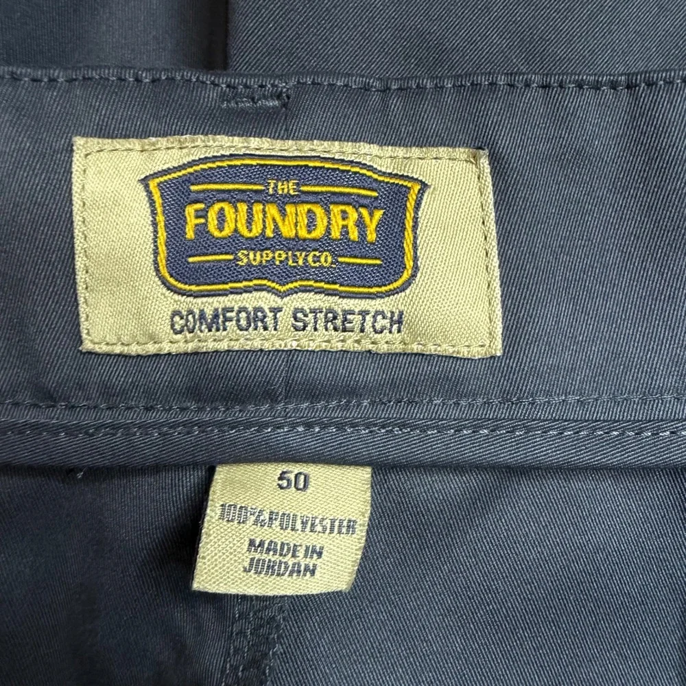 Foundry Supply Co Mens Comfort Stretch Shorts Charcoal Gray Big Tall Size 50